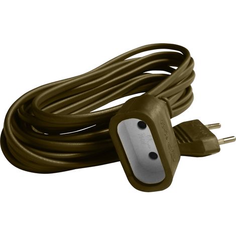 Rallonge domestique 5m - 1380W 6A - Doré - Zenitech