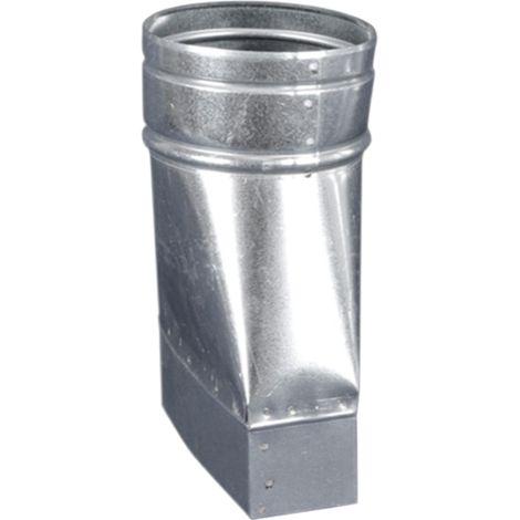 Adaptateur "Flachkanal" symétrique 150 x 50 mm 150 mm