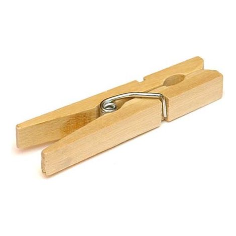 PINZA ROPA MADERA 24 U
