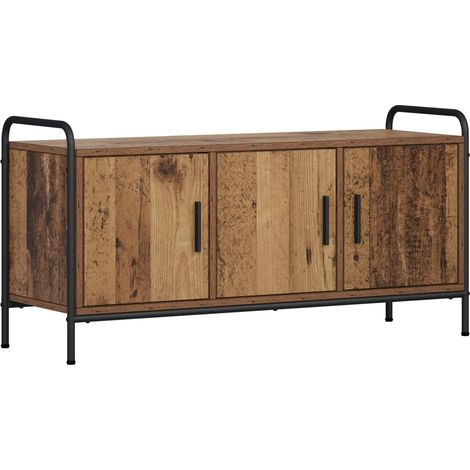 TV Cabinet 99 x 33 x 50 cm Old Wood Engineered Wood vidaXL (1/5)