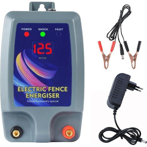 Électrificateur, conducteur et isolateur pour clôture électrique destiné à l'élevage de bétail, d'animaux et de volailles. Haute puissance, 3 modes de puissance. (1/5)