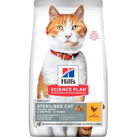 Hill's Gatto Science Plan Young Adult Sterilised 1,5 kg Pollo