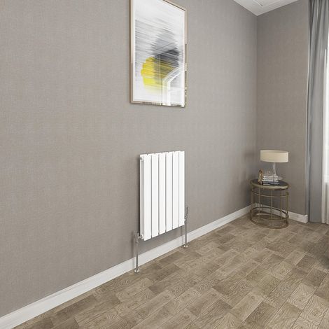 600x408mm White Double Flat Panel Radiator Horizontal Modern Central Heating Radiators