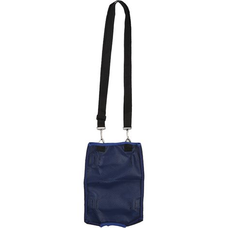Grande poche de jambe pour urine, en filet respirant bleu, capacité élevée, avec sangle de fixation ajustable, couvre-sac collecteur. (1/5)