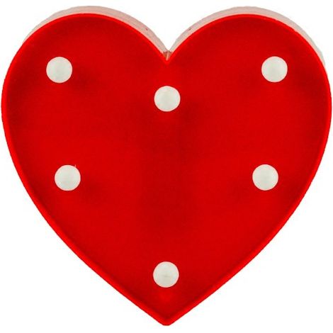 Lettres lumineuses décoratives en forme de chiffres, idéales pour une demande en mariage, un anniversaire ou une déclaration. Motifs LED en forme de cœurs rouges pour la décoration intérieure (1 pièce (1/4)