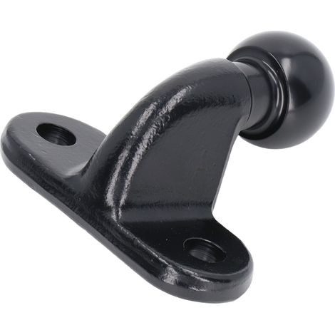Boule d'attelage forgée noire de 50 mm en acier robuste pour camping-cars, caravanes et autres véhicules récréatifs (1/5)