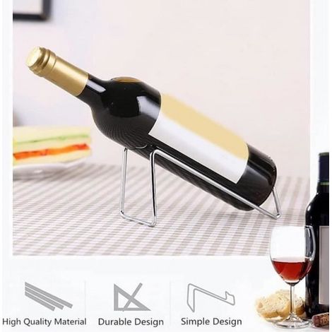 Supports de rangement pour bouteilles de vin - Marque - Modèle - Argent - Beige - Adulte (1/4)