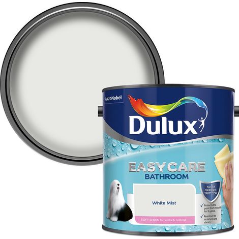 Dulux Easycare Bathroom Soft Sheen Paint 2.5L (1/3)