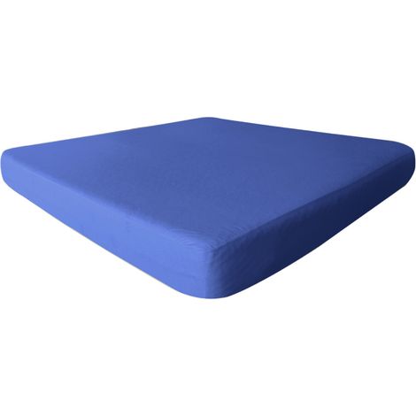 FRESH - Drap Housse 80x190cm Bleu Azur Imperméable et Respirant (1/4)