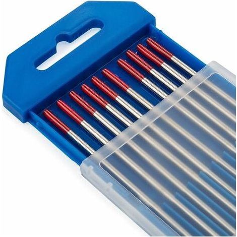 Soudage TIG Electrodes de Tungstène avec 2% de Thorium WT20 (Rouge) 1,6mm 150mm 10 pièces par Paquet (1/3)