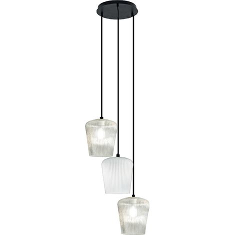 Gea luce numa bt3 e27 led suspension en verre blanc transparent plafonnier de décentralisation moderne (1/5)