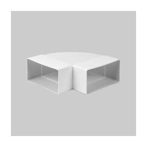CURVA ORIZZONTALE PER TUBO RETTANGOLARE 110x55 mm