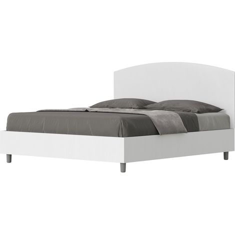 Letto Matrimoniale 160x200 cm Senza Rete Antilia Bianco (1/4)