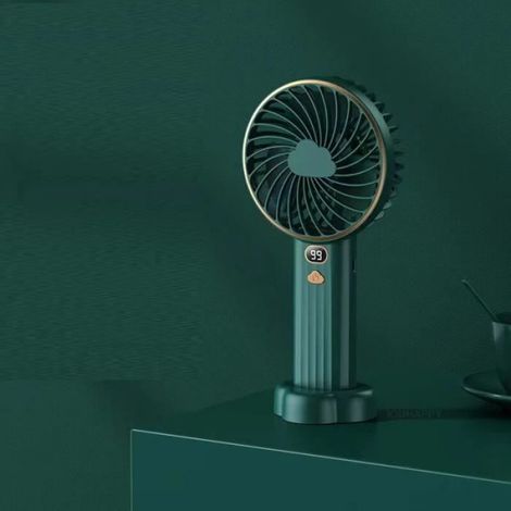 Ventilateur Portable - Batterie 10000 mAh - Pliable - Avec Lanière De Cou - Pour Camping Et Extérieur - 1 Pièce