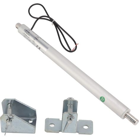 Vérin électrique type stylo, course 150mm, interrupteur de fin de course intégré, mini actionneur linéaire 12V avec 2 supports. (1/5)