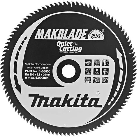 Makita - Lame de scie circulaire à bois, 300x30 mm, 96 dents B-08850