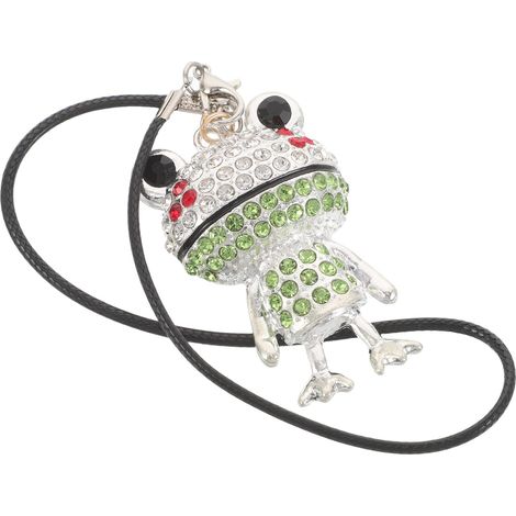 Décoration Rétroviseur Voiture Grenouille à Paillettes Dorée Accessoire (1/5)