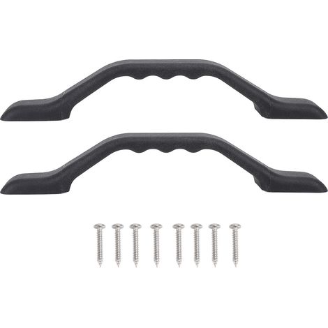 Ortviai Poignée d'assistance pour porte de camping-car en nylon noir 232 mm – Lot de 2 (1/5)