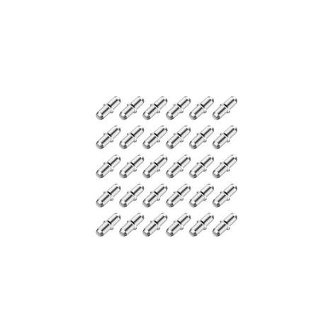 Lot de 80 supports d'étagères 5 mm,broches d'étagères, supports d'étagères pour étagères, supports de planches d'armoire, pour armoires de cuisine, armoires, étagères, bois, verre, etc