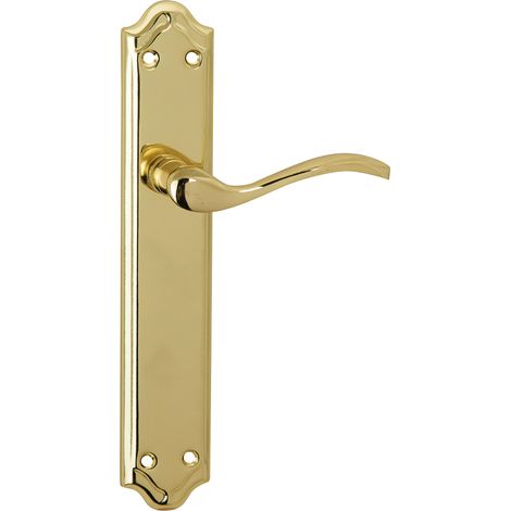 Manilla LOREA PB aluminio dorado brillo ovalada curva uso normal