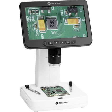 TOOLCRAFT TO-9407067 Microscope numérique 300 x lumière réfléchie, lumière transmise Q238603 (1/5)