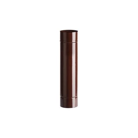 12 x TUBO PORCELLANATO D 10 X H  50CM MARRONE CLASSIC
