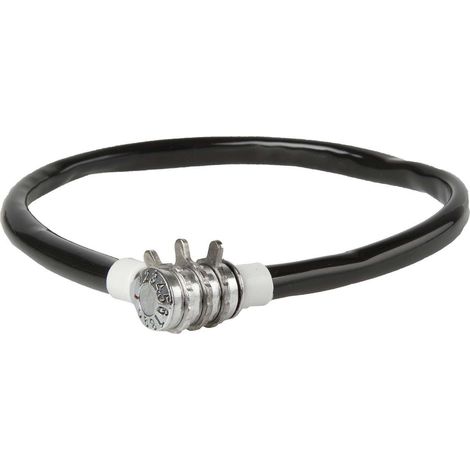 Cyclingcolors – Antivol vélo 12mm à code 3 chiffres – Protection plastique – Système de verrouillage sécurisé – Usage professionnel