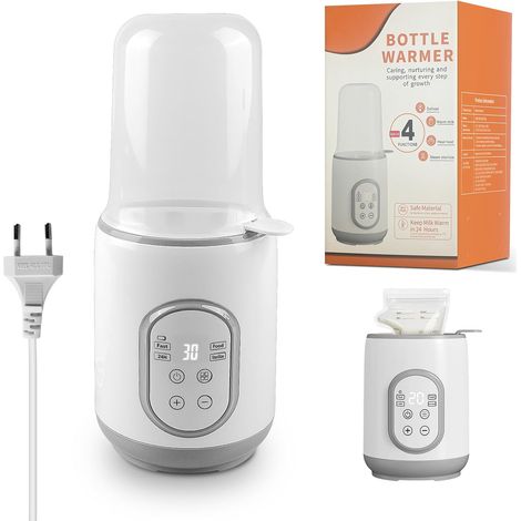 Chauffe Biberon: Chauffe Lait Maternel, Stérilisateur Biberons 8-en-1 Réchauffeur Rapide pour Aliments pour Bébés et Dégivrage Réchauffeur Sans BPA avec Ecran LCD Contrôle Précis de la Température