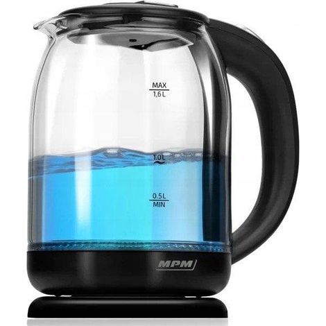 MPM MCZ-129 Bouilloire électrique noire 1,6L 1500W (1/3)
