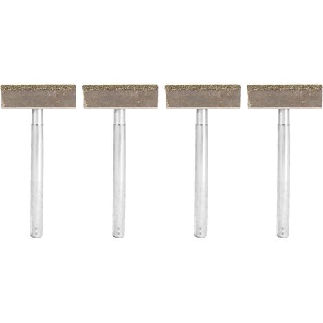Ortviai Outil de dressage de meule 4 pièces en carbure de tungstène, forme en T pour meules céramiques et cylindriques (1/5)