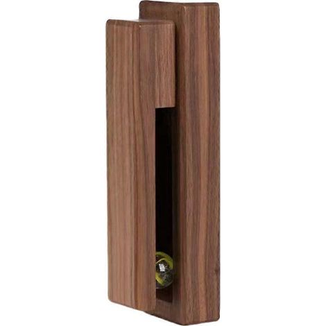 HONORNIC - Porte-serviettes coulissant en marbre, porte-serviettes mural en bois pour salle de bain ou chambre