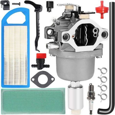 799727 698620 Ersatzvergaser für Briggs & Stratton 794572 14PS 15PS 16PS 17PS 17,5 PS 18PS Intek-Motoren Rasenmäher Traktor Nikki Vergaser mit Luftfilter Zündkerze (1/4)