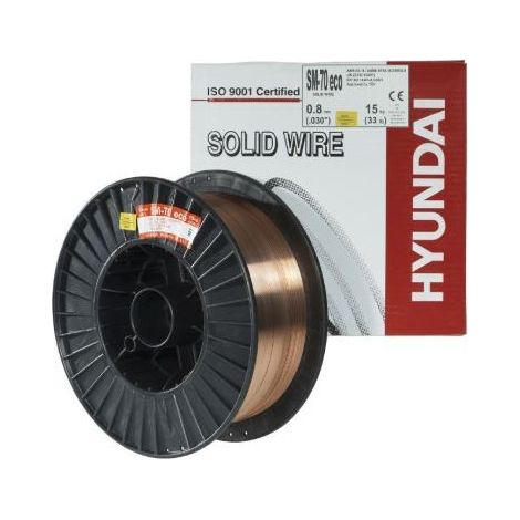 Bobine de Fil Cuivré de Soudage HYUNDAY 15kg Ø1.2mm - SM-70ECO (1/4)
