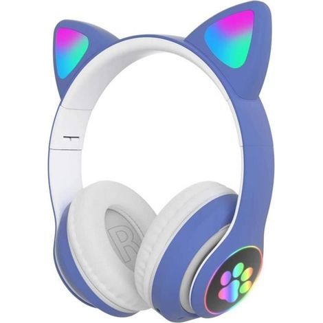 Cuffie da gaming wireless per ragazze con simpatiche orecchie da gatto - Stereo con cancellazione del rumore - Bluetooth (1/3)