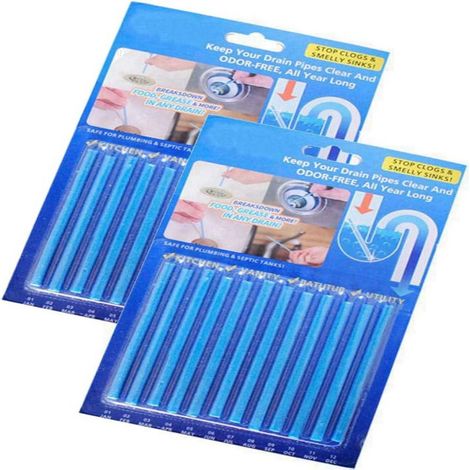 12s de nettoyage, enzymes puissantes, anti-bouchon, tuyaux plastique et métal, cuisine et salle de bain (1/5)