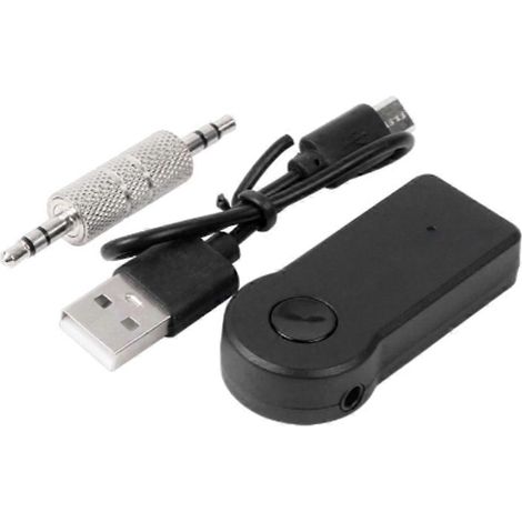 Lanceur compatible Bluetooth avec microphone intégré, récepteur audio et émetteur avec prise jack 3,5 mm, kit mains libres sans fil (1/5)