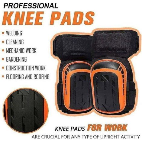 Genouillères Professionnelles, Protection Gel Doux, Mousse, Antidérapantes, Protection Ultime pour Travaux (1/4)