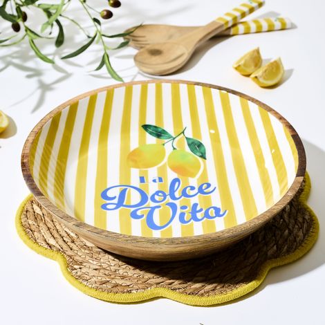 SALADIER MANGUIER DOLCE VITA JAUNE D33CM M4 (1/3)