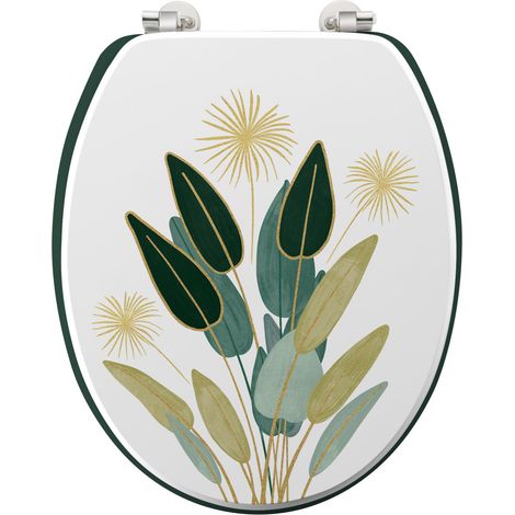 Abattant WC Imprimé "Otika" 47cm Vert