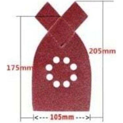 Lot de 50 feuilles de papier abrasif pour ponceuse Black & Decker KA220G KA230 Mouse papier abrasif grain 40,60,80,100,120, (1/3)