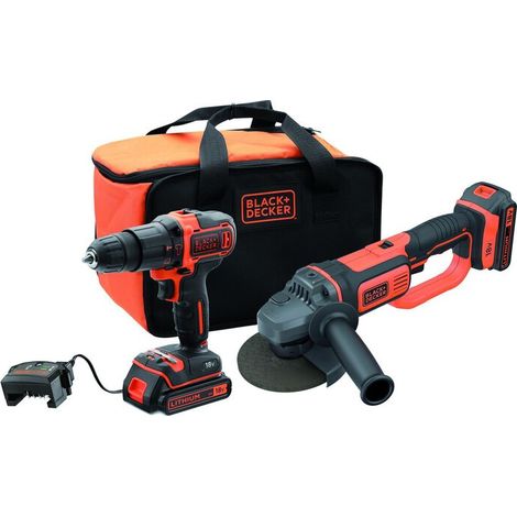 B+D KIT TRAPANO AVV + SMERIGLIATRICE BCK24D2S-QW 18V