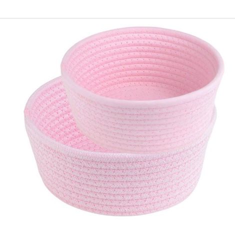 Cestini portaoggetti，2 pezzi，Accessori per bagno e toeletta，Organizzatori da scrivania，cestini per gioielli，20 cm x 8 cm + 23 cm x 9 cm (1/5)