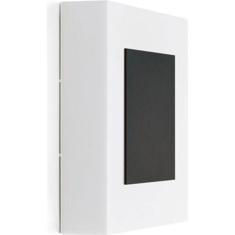 Lampada applique led lombardo art 250 mask, 17w, 2040 lumen, colore luce bianca naturale 4000k, colore decorazione nero, lom ll116102n (1/3)