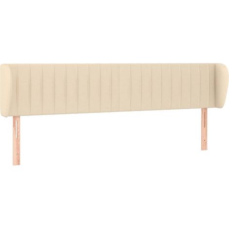 Maison Exclusive - Cabecero de tela color crema 183x23x78/88 cm (1/5)