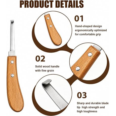 Double Blade Knife Hoof Knife Tool for Cattle, Horse, Cattle