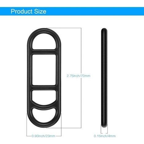 20-teiliges Silikon-Fahrradarmband, Silikon-Fahrradarmband, elastisches Gummi-Fahrradband, Silikonarmband für Fahrräder, Fahrradlichtband, Schwarz (1/4)