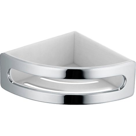 Panier d'angle de douche Elegance chromé/blanc 11657010000 (1/5)