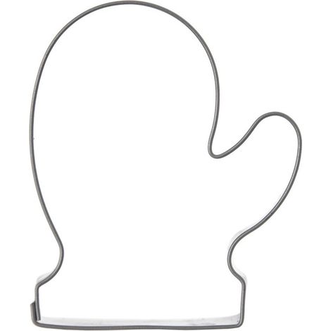 Ausstechförmchen aus Stahl, Weihnachtsmann-Handschuhformen, Lebkuchenformen 5,5