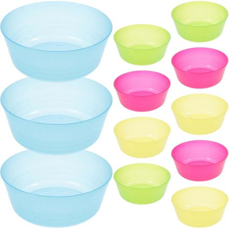Lot de 12 bols en plastique pour céréales, goûters et tout-petits (1/4)