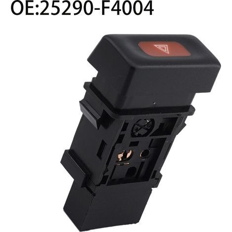 25290-F4004 est un interrupteur à bouton-poussoir de feux de détresse pour les véhicules Nissan Sentra de 1991 à 1995. (1/4)
